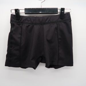 Kaepa Black Fitted Athletic Cheerleading Shorts